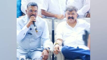 jitendra awhad and Pratap sarnaik teamed up sarnaik rekindled old memories of friendship