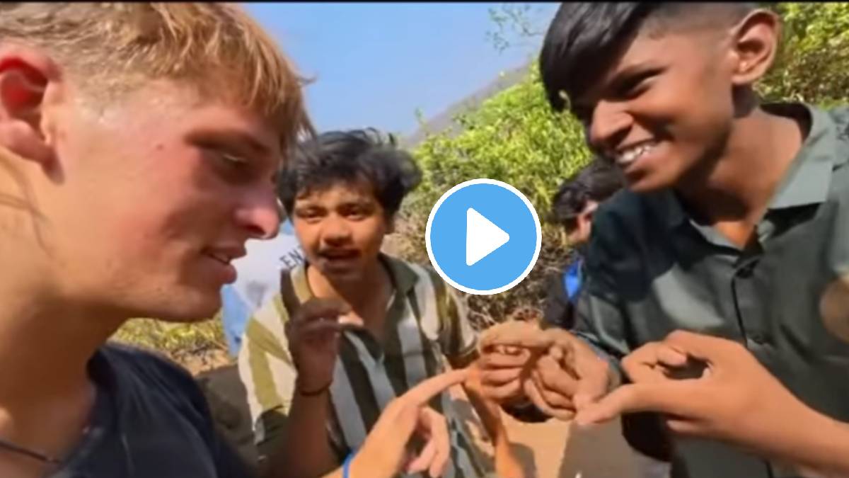 Youth misbehaves with tourists from New Zealand at Sinhagad Fort shocking video goes viral on social media