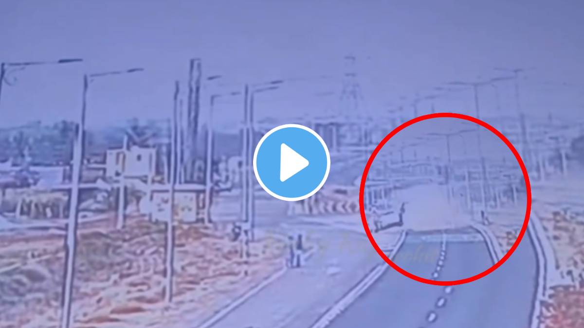 Accident shocking Viral Video 2 Dead As Car Flips Multiple Times, Man Thrown Out Of Vehicle in karnatak