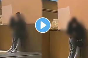 Couple romance at andheri staion video viral