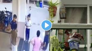 Pune pimpari chinchvad A small tree branch fell on a child's head shocking video goes viral