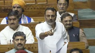 BJP MP Nishikant Dubey criticizing Congress over the 1954 Waqf Act, questioning the powers of Waqf and India’s future.
