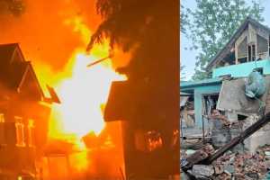 Pahalgam Terror Attack Suspect House blast in Tral Kashmir