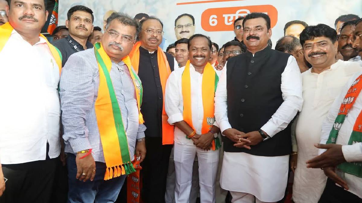 Former MLA Pandurang Barora joined BJP on Tuesday