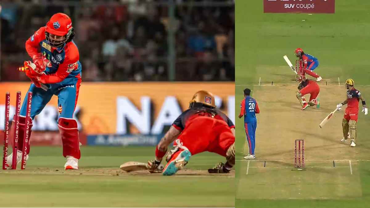 Phil Salt Run Out Fans Blaming Virat Kohli for Wrong Call Video Viral RCB vs DC IPL 2025