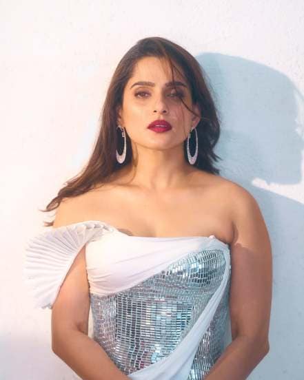 Priya Bapat White Designer Gown Look