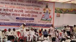 श्रीगोंद्यात आंदोलन, बंद; संत शेख महंमद महाराज मंदिर जीर्णोद्धाराची मागणी