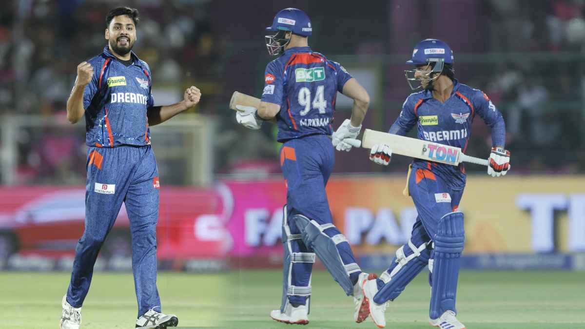 LSG beat RR by Just 2 Runs Avesh Khan Bowling Vaibhav Suryavanshi Yashasvi Jaiswal Partnership