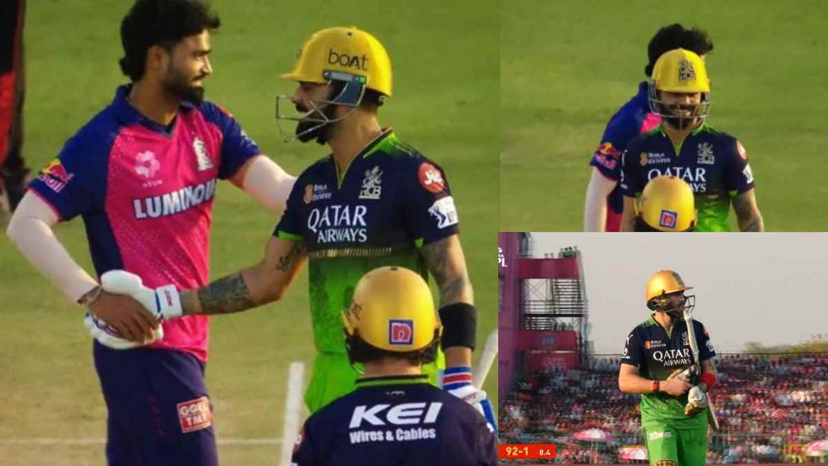 Virat Kohli Congratulate Kumar Kartikeya After Taking Wicket of Phil Salt in RR vs RCB IPL 2025
