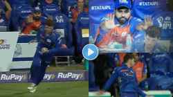 MI vs CSK: “अरे थांब थांब…”, रोहित शर्माने सँटरनची कॅच घेताना धडपड पाहून असा दिला आधार; प्रतिक्रियेचा VIDEO व्हायरल