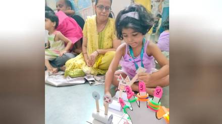 Literacy Fair at Saraswati School Focus on language development numeracy and spatial studies through games