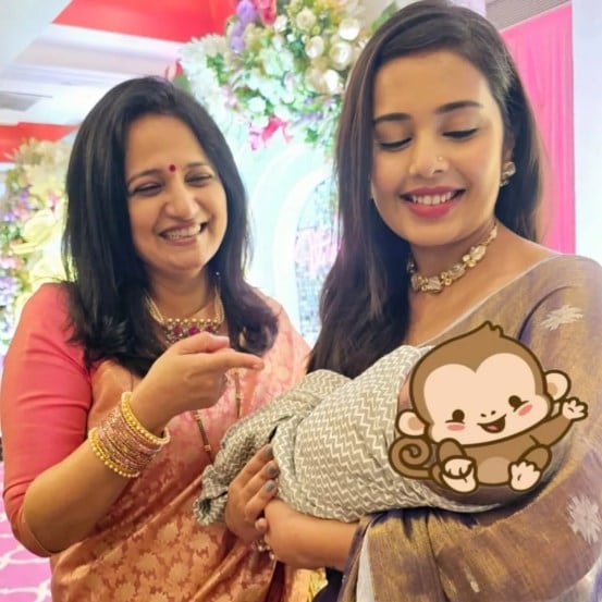 Sharmishtha Raut Baby Girl Name Ceremony