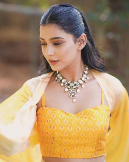Shivani Mundhekar Yellow Co-Ord Set Look