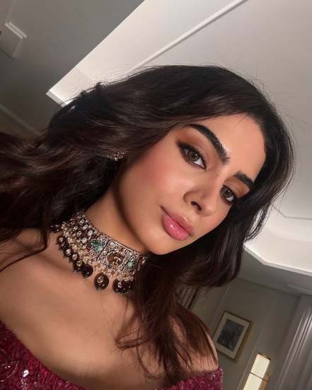 Khushi Kapoor in her dazzling traditional red lehenga for Bombay Times Fashion Week shared post on social media