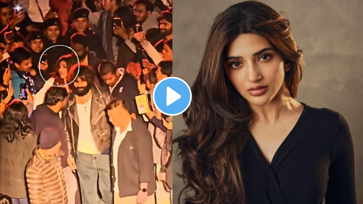 Man pulls Sreeleela into crowd during Aashiqui 3 shoot fans demand action Watch