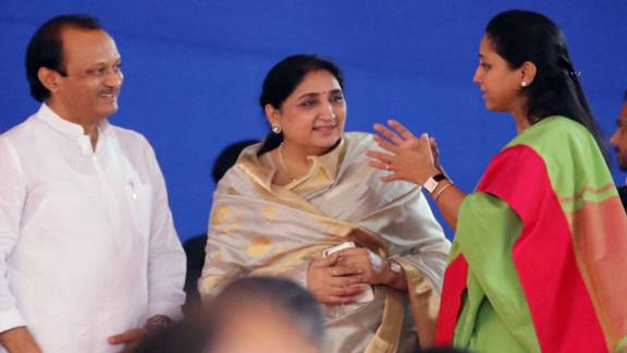 Sunetra Pawar and Supriya Sule