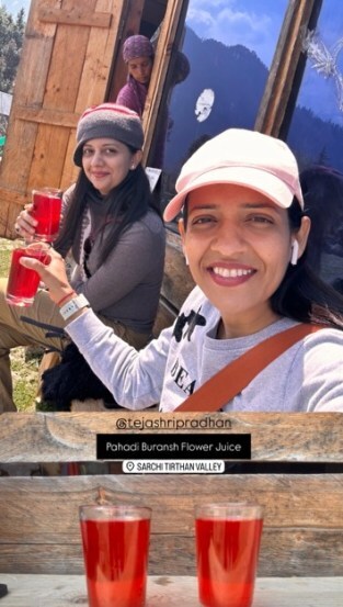 tejashri pradhan trip on himachal pradesh with best friend photos viral