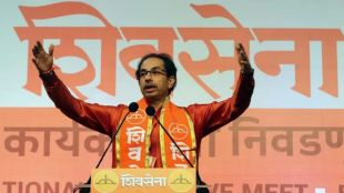 Uddhav Thackeray addressing media during criticism of Amit Shah’s Raigad visit over Shivaji Maharaj reference.
