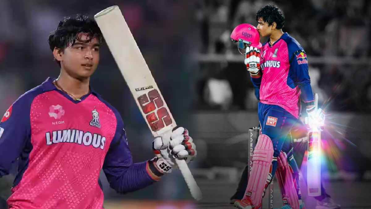 Vaibhav Suryavanshi World Record with 35 ball Hundred Becomes Youngest centurion in History of T20 IPL 2025
