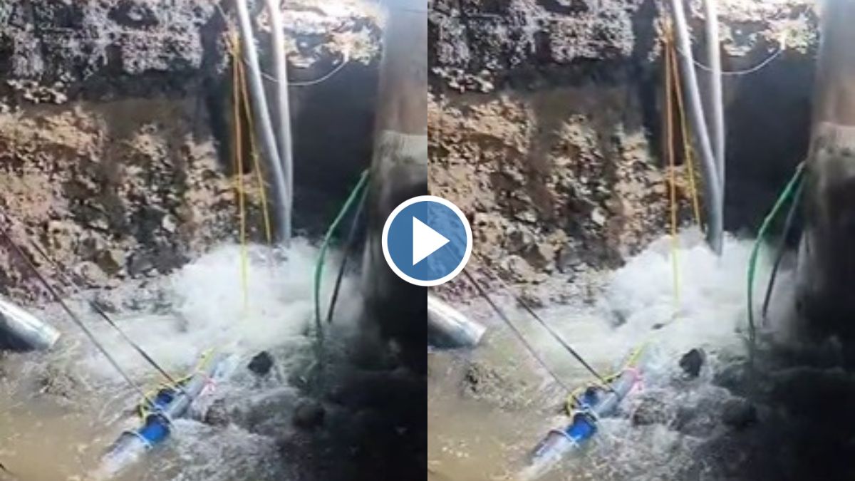 Water channel leak during metro work No water supply for 24 hours