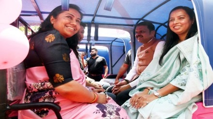 Pink e-rickshaw , women empowerment, safety ,
