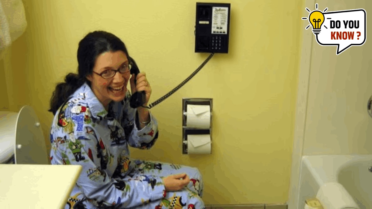 Why hotels have telephones in bathroom