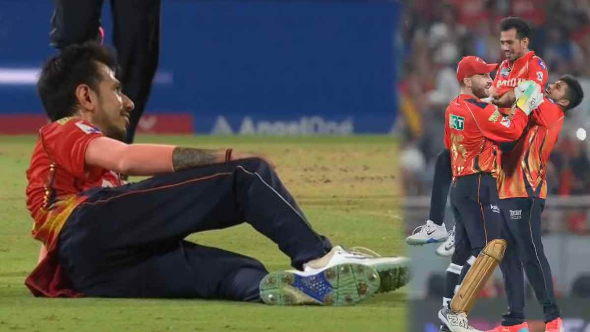 Yuzvendra Chahal Hattrick in IPL 2025 Against Chennai Super Kings Celebrates with Iconic Pose Video CSK vs PBKS