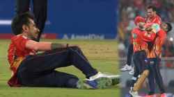Yuzvendra Chahal Hattrick: युझवेंद्र चहलची हॅटट्रिक, १९व्या षटकात धोनीसह ४ जणांना केलं बाद; आयकॉनिक पोजसह केलं सेलिब्रेशनl; VIDEO