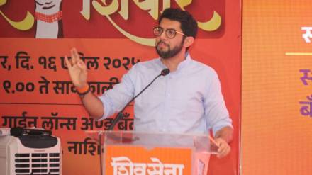 Aditya Thackeray government criticized in Nashik shivsena Nirdhar camp