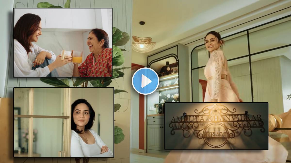 amruta khanvilkar new house inside look