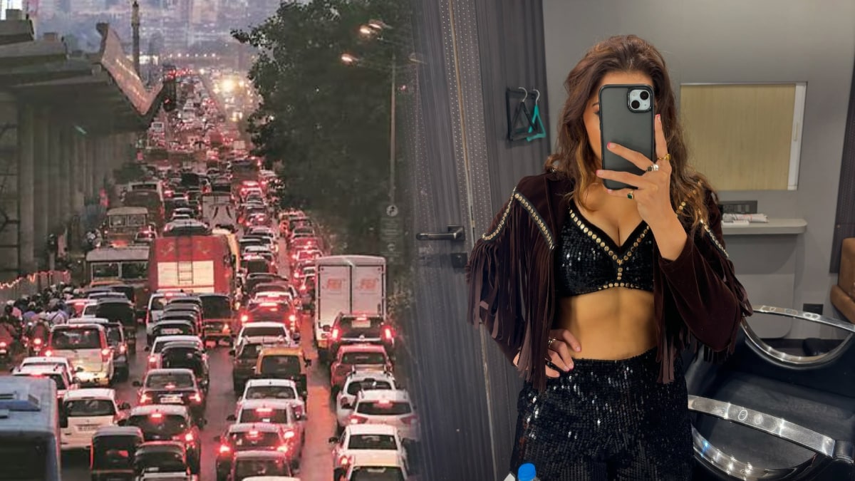 bigg boss marathi 5 fame jahnavi killekar angry over the traffic in mumbai actress shared video