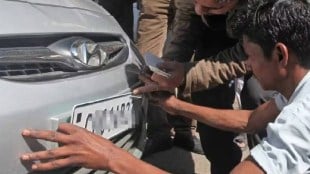 alibag hsrp number plate trouble