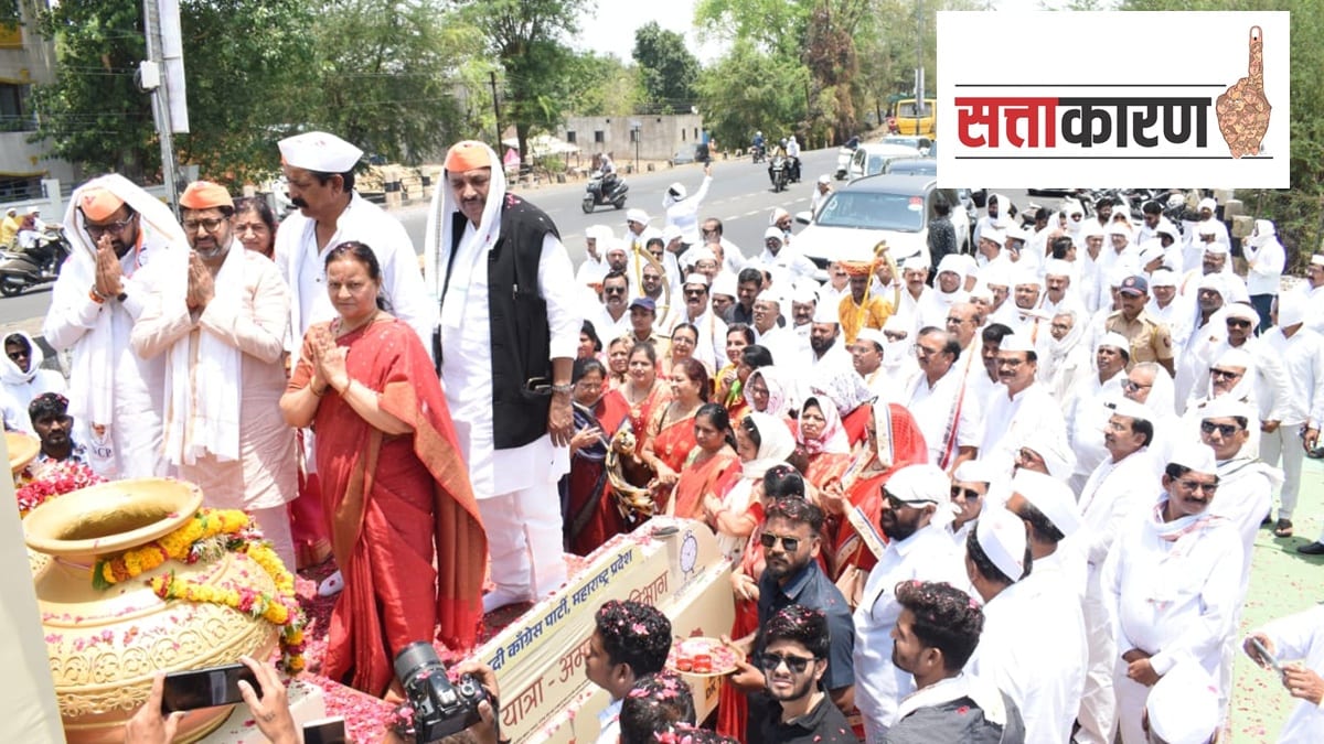 ajit pawar mangal kalash yatra