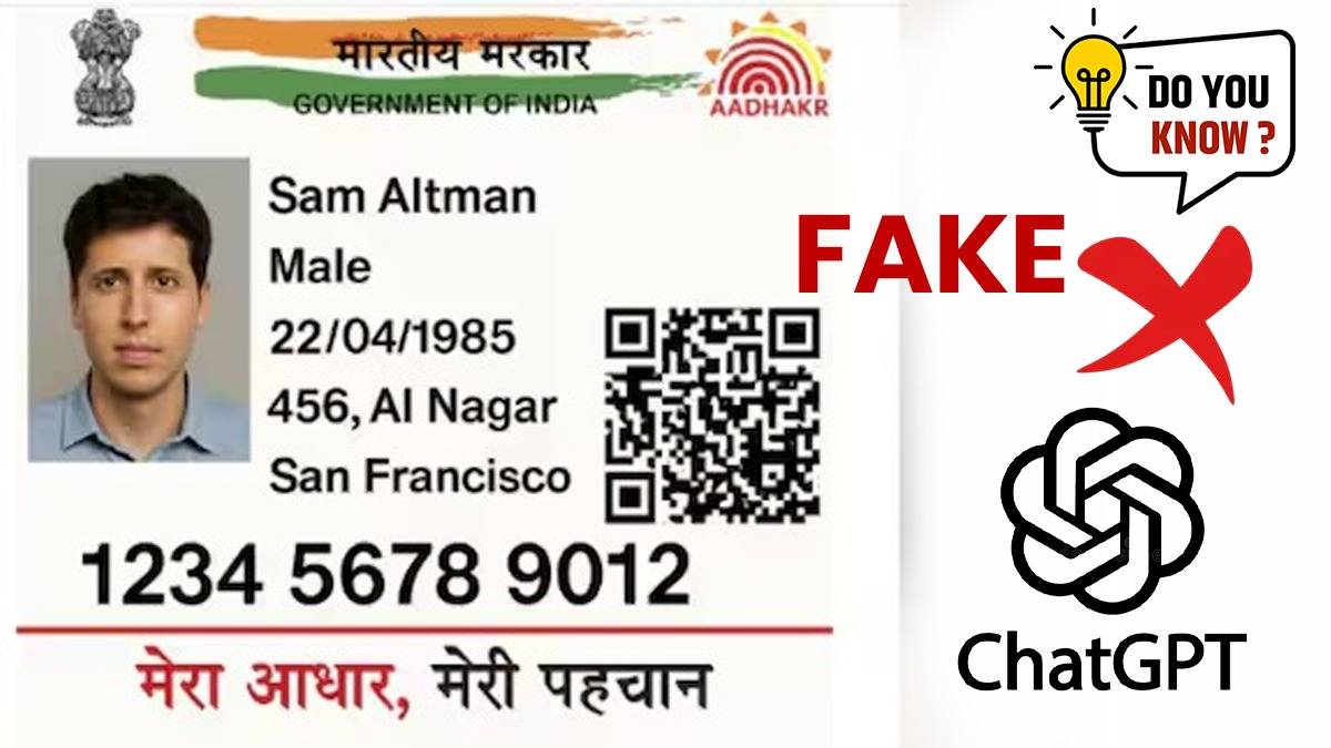 differentiate real and fake adhaar card