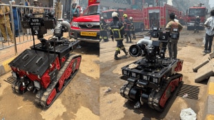 fire broke out Link Square mall Linking Road in Bandra fire department robotfire broke out Link Square mall Linking Road in Bandra fire department robot
