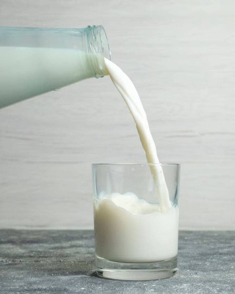 chilled milk