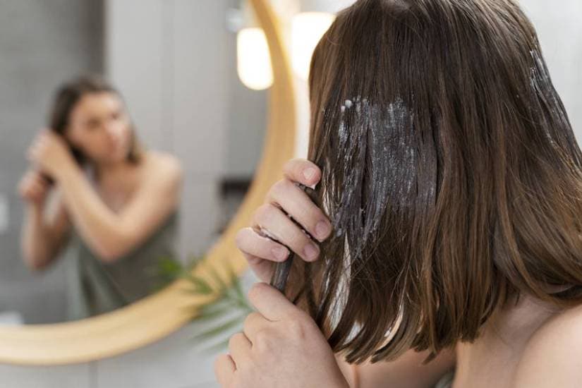 black urad in hair fall