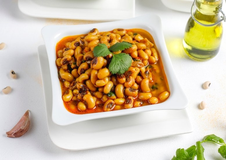 Black eyed beans curry,Indian cuisine.