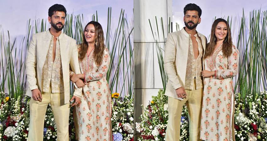 Sonakshi Sinha With husband in Salman Khan Eid Party