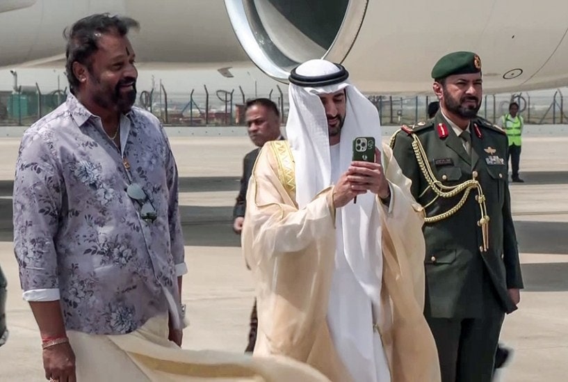 Dubai Prince India cultural welcome