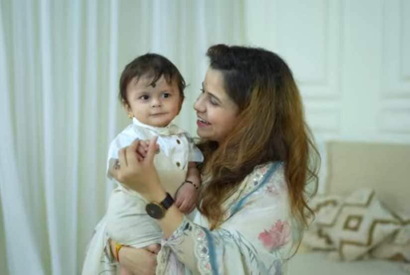 marathi singer kartiki gaikwad shares baby boy photos
