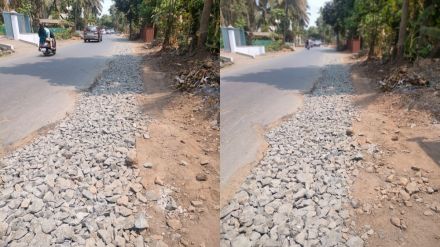 Lack of planning in laying water channels risk of accident due to excavation