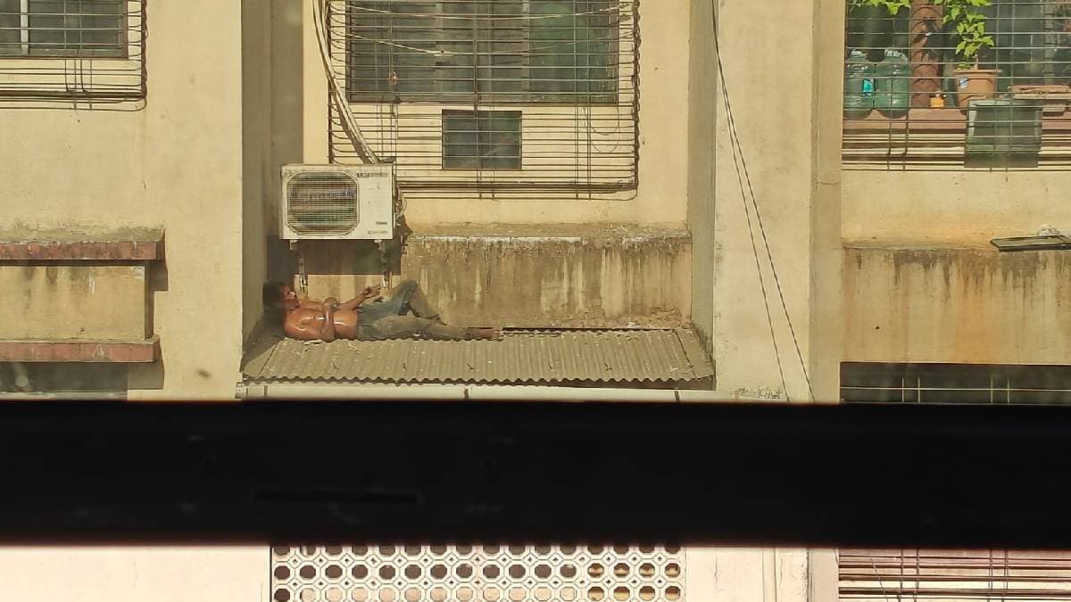 Firefighters safely rescue mentally ill person who climbed building in Nallasopara