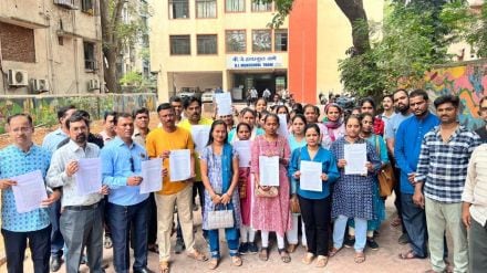 Parents protest against mandatory facility fees Representation to education authorities