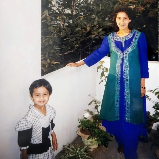 marathi actress shares childhood photos playing lead role