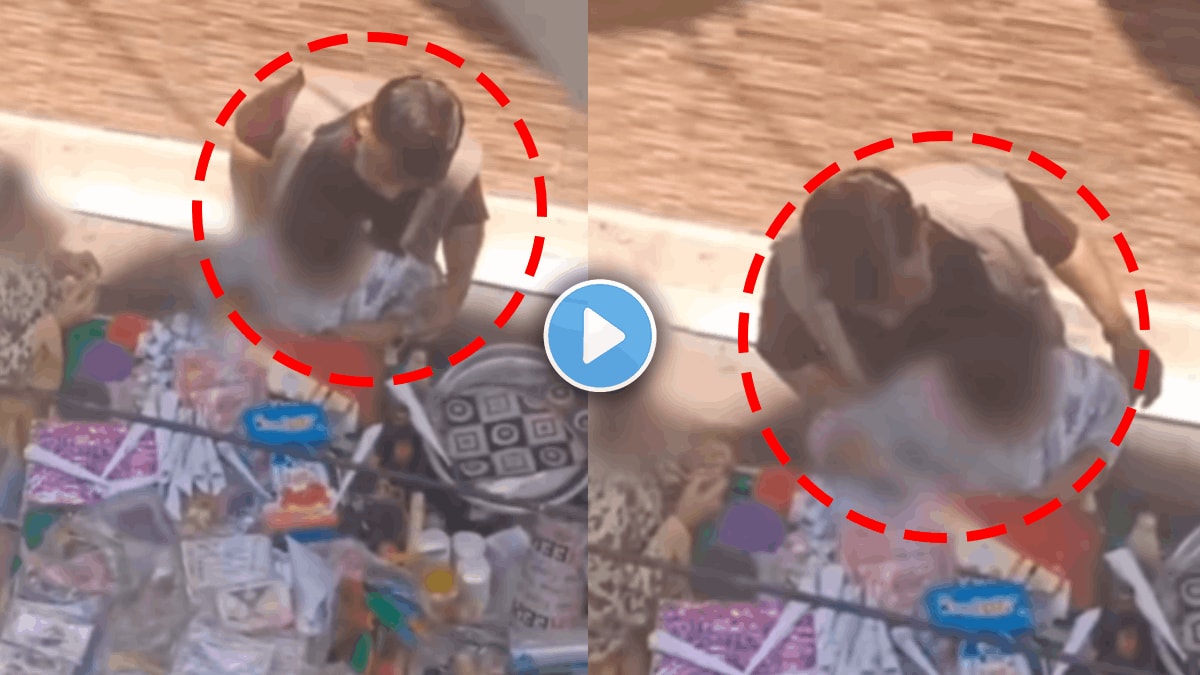 Shocking video of street vendor molested little girl viral video on social media