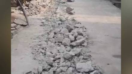 New cement concrete road laid in Sandap village near Dombivli news