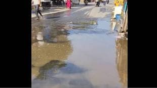 vasai stinky water on road