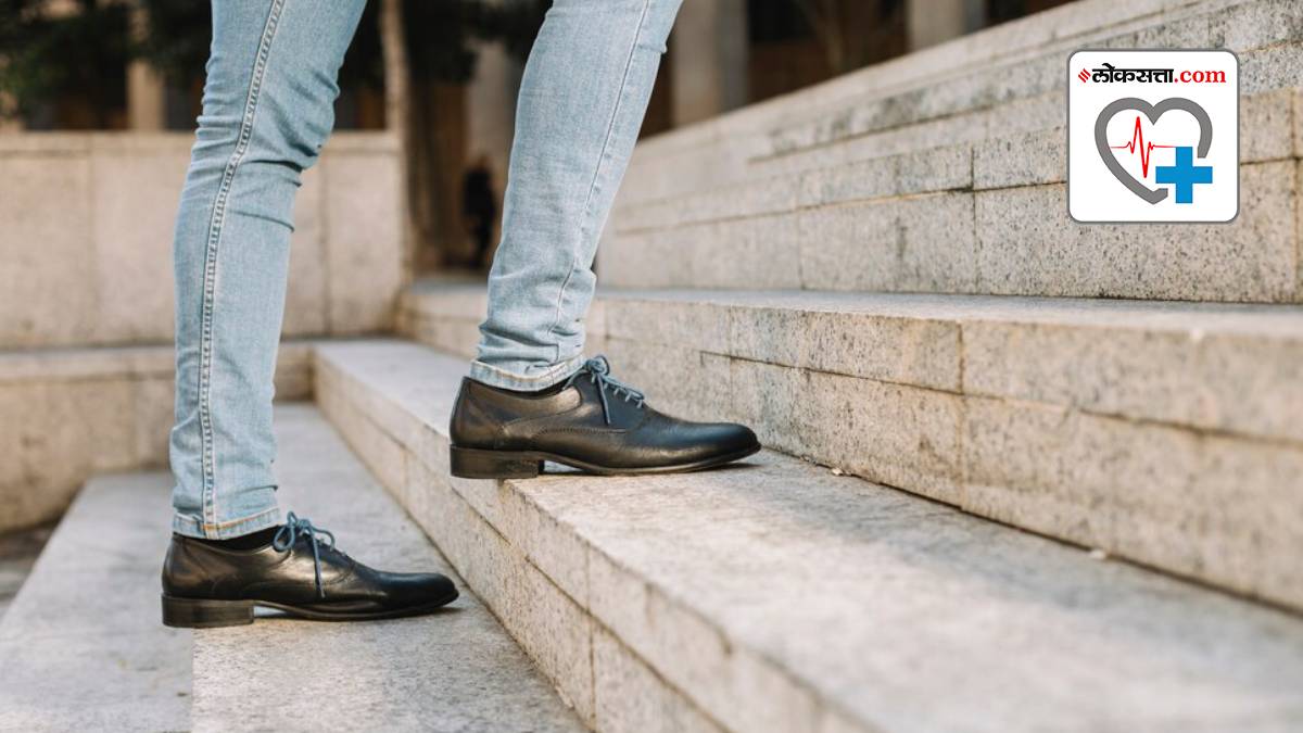 how you should climb stairs