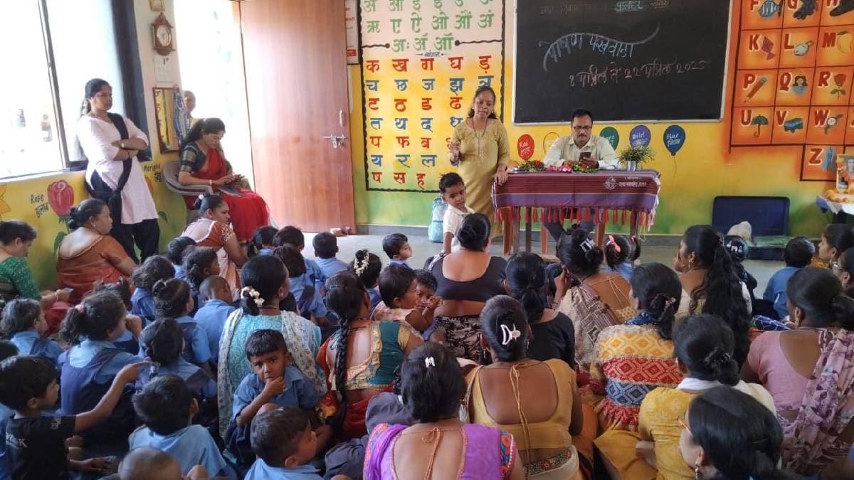 Malnutrition is widespread in Palghar district and a nutrition fortnight initiative was implemented in kindergartens